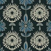 BOKEBEVE Boho Floral Peel and Stick Wallpaper Dark Green 17.5 x 118In | Symmetry Contact Paper Modern Wall Paper for Bedroom Accent Walls Laundry Nursery Pantry Renter Friendly Removable
