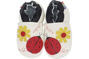 Carozoo Toddler Kids Unisex Slipper Animal Flower Soft Sole Leather Baby Shoes