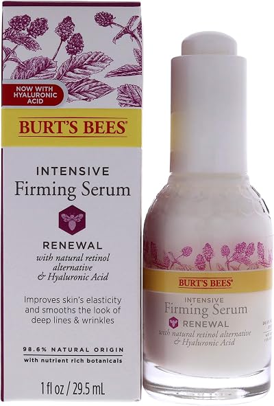 Burt's Bees Renewal Intensive Firming Serum 1.1 fl oz Natural Anti Aging Skin
