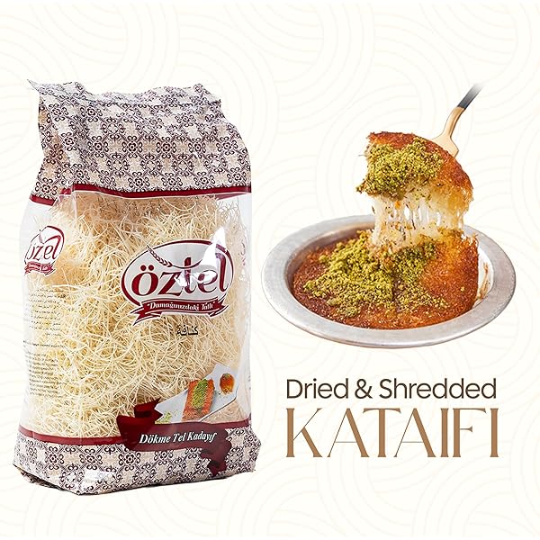 KATAIFI FOR DUBAI CHOCOLATE,(14.4 OZ – 0.9 LB) OZ DRIED & CHOPPED SHREDDED PHYLLO DOUGH, NATURAL KATAIFI SHREDDED FILLO DOUGH