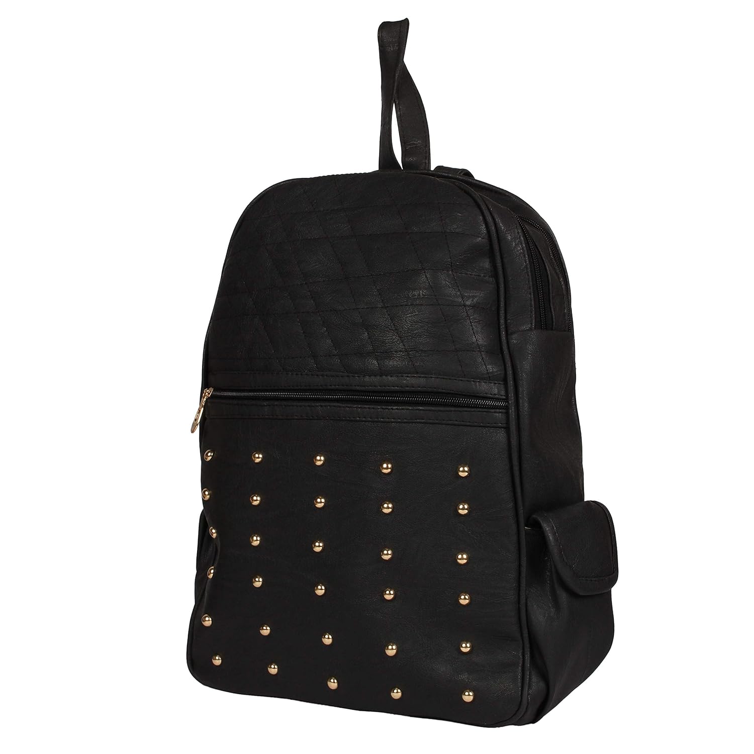 rajni fashion girls black (school bag,women backpack, tution backpack) 9l pu causal backpack