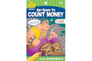 School Zone - Count Money Workbook - Ages 6 to 8, 1st Grade, 2nd Grade, Counting Coins, Practical Math, Following Directions 