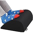 Foot Rest Under Desk Cushion - Teardrop Curve Design - Ergonomic Pad for Extra Leg, Back and Seat Support - Breathable Mesh Cover - Non-Slip Bottom - Foot Cushion for Home and Office