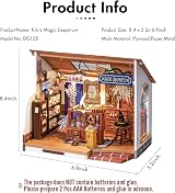 RoWood Kiki's Magic Emporium Doll House Kit 1/20 Wooden Miniature Model view 5