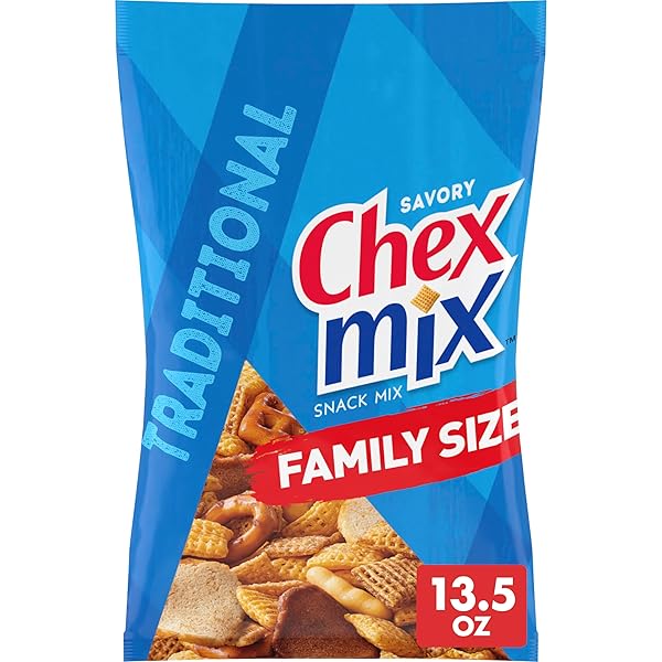 CHEX MIX TRADITIONAL SAVORY SNACK MIX, FAMILY SIZE,...