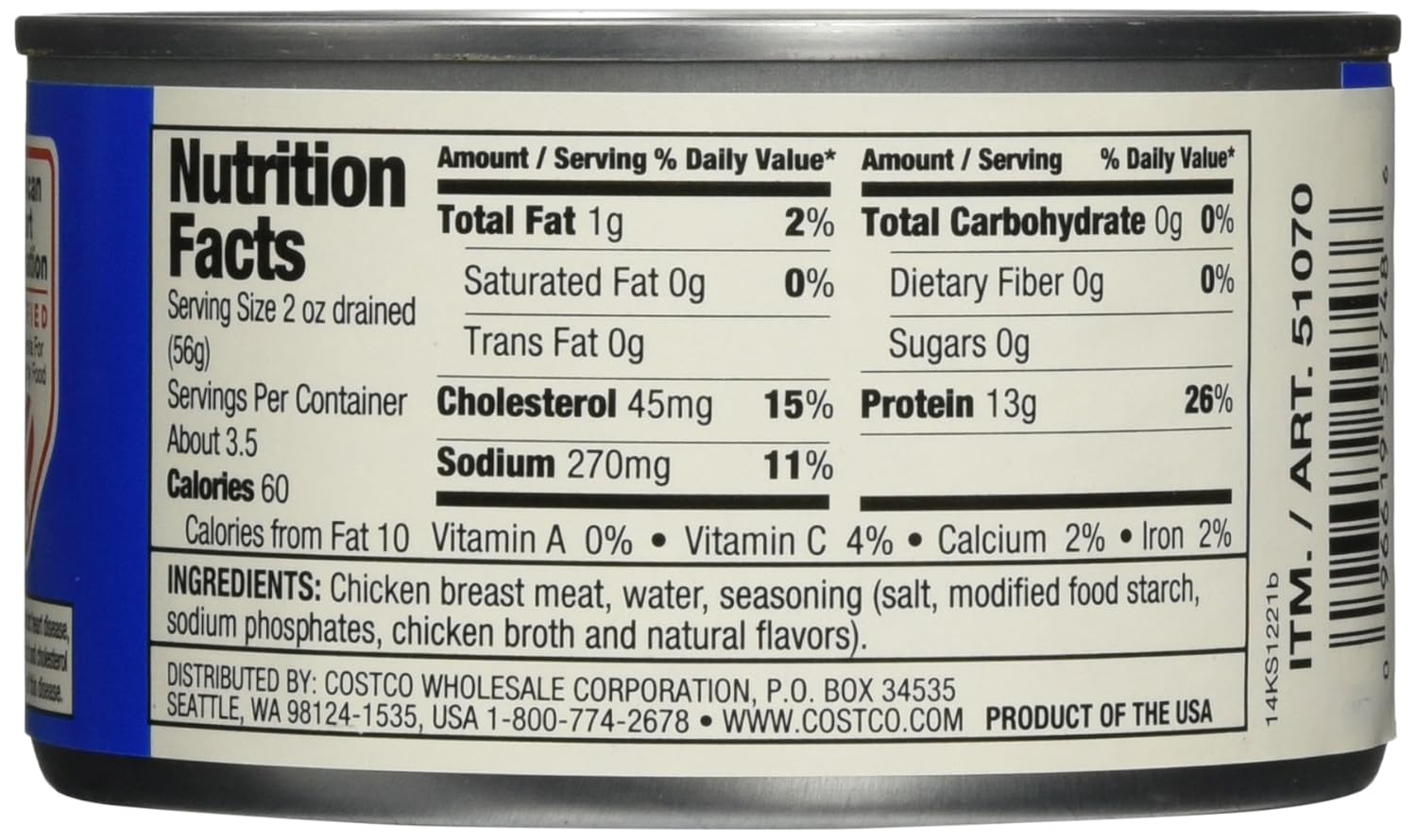 Kirkland Albacore Tuna Nutrition Facts - Nutrition Ftempo
