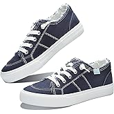 Obtaom Women's Play Fashion Sneaker White Color Washed and Leopard Canvas Slip on Shoes