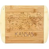 Totally Bamboo A Slice of Life Kansas State Serving and Cutting Board, 11" x 8.75"