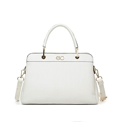 E2O Fashion Womens White Satchel