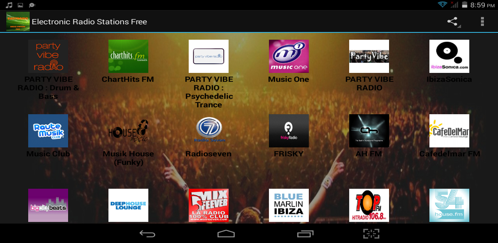Electronic Radio Stations Free Appstore for Android