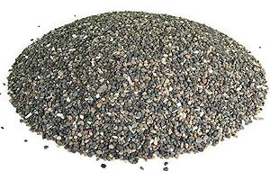 SOUTHWEST BOULDER & STONE Mexican Beach Pebbles | 20 Pounds of Smooth Unpolished Stones | Hand-Picked, Premium Pebbles for Garden and Landscape Design | Black Criva, 1/8 Inch