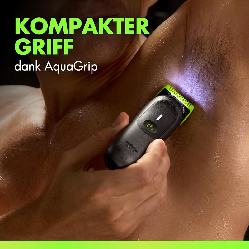 Labs i7 Body + Intimate Trimmer Herren, Schwarz/Grün