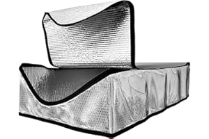 Energy Wise Premium Attic Door Insulation Cover, 25″x54″x11″, Extra Thick Double Bubble Cover for Pull Down Stairs, Air Tight Attic Stairs Insulation Cover with Easy Zipper Access