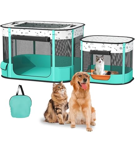 Dog Play Pen Outdoor Apatal Outdoor Cat Enclosure,Portable Pet