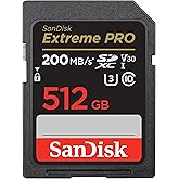 SanDisk 512GB Extreme PRO SDXC UHS-I Memory Card - C10, U3, V30, 4K UHD, SD Card - SDSDXXD-512G-GN4IN