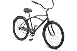 Schwinn Cruiser Bike, 26 Inch Bike for Women and Men, Beach Cruiser Bicycle, Linear Pull Brakes, Comfortable Padded Seat, Upright Riding Position, Adult Bicycle