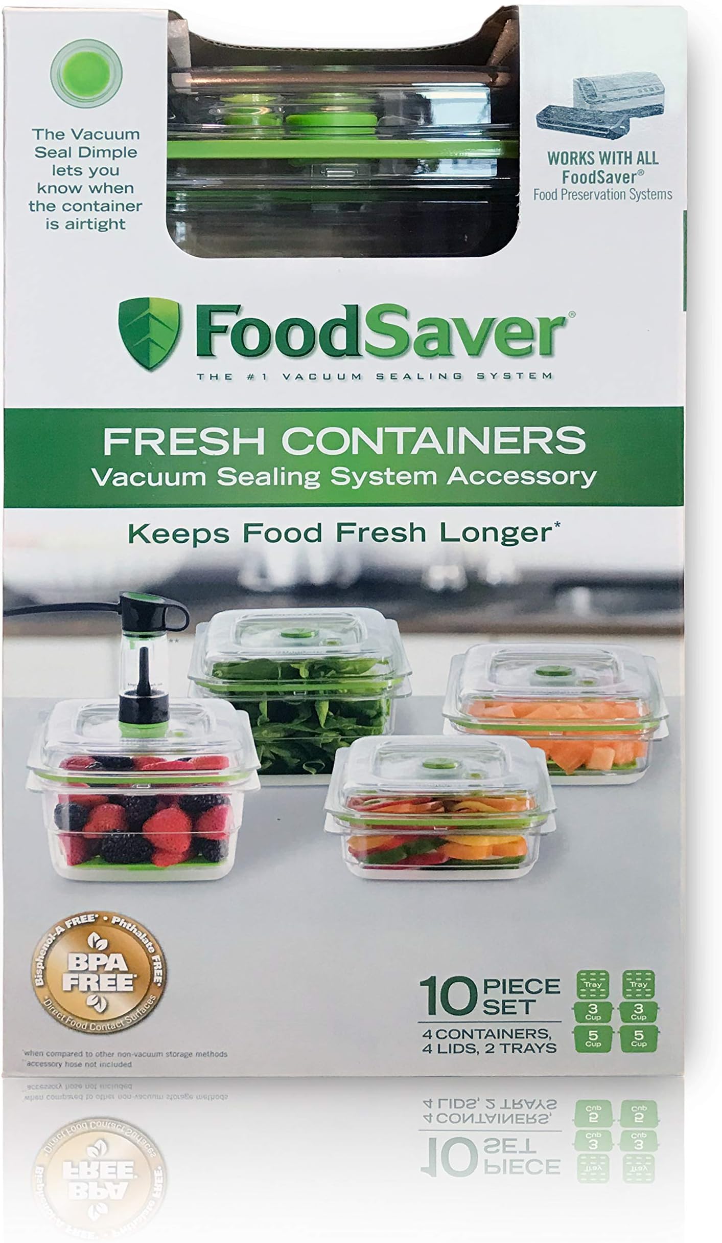 FoodSaver Fresh 6-Piece Container Set in Clear