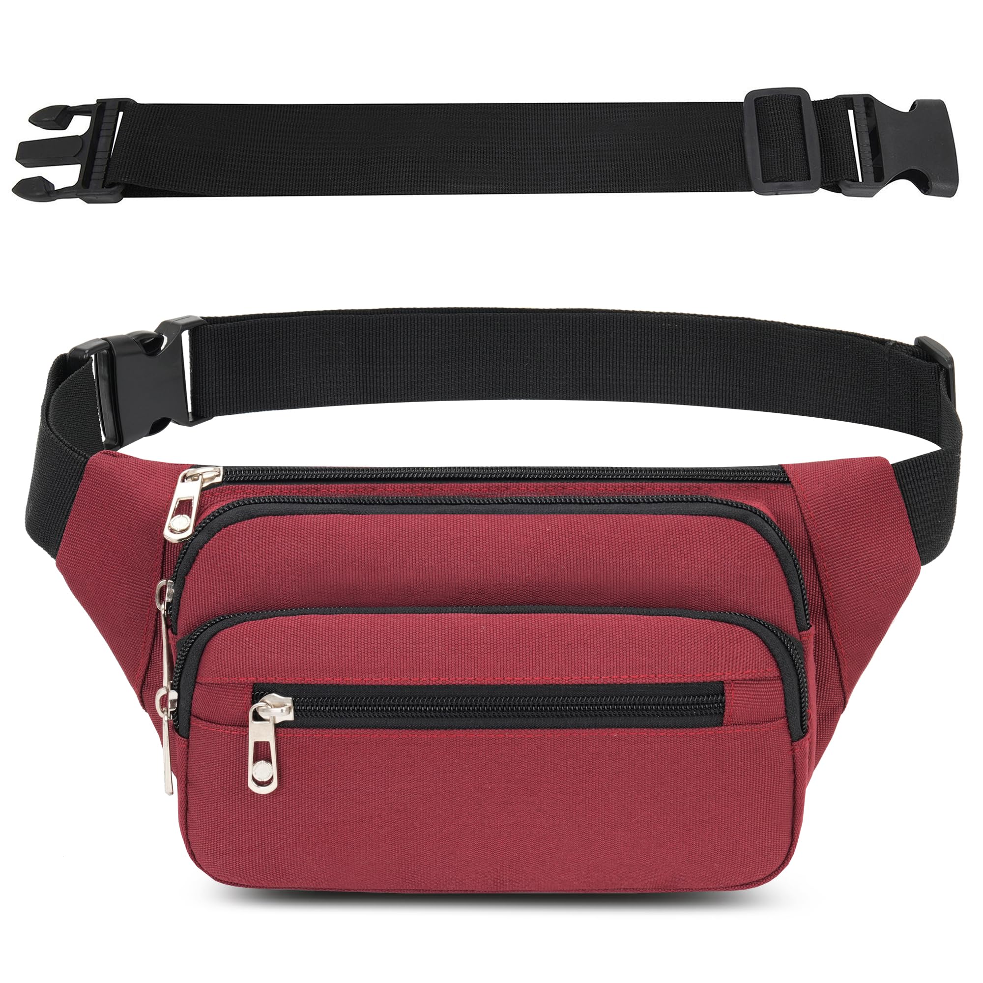 IHIGOGOFA Bumbags Waist Fanny Pack Fashion Bum Bag with 65cm Extended Belt for Dog Walking Climbing Hiking Travel Cycling Girls Ladies Men Women