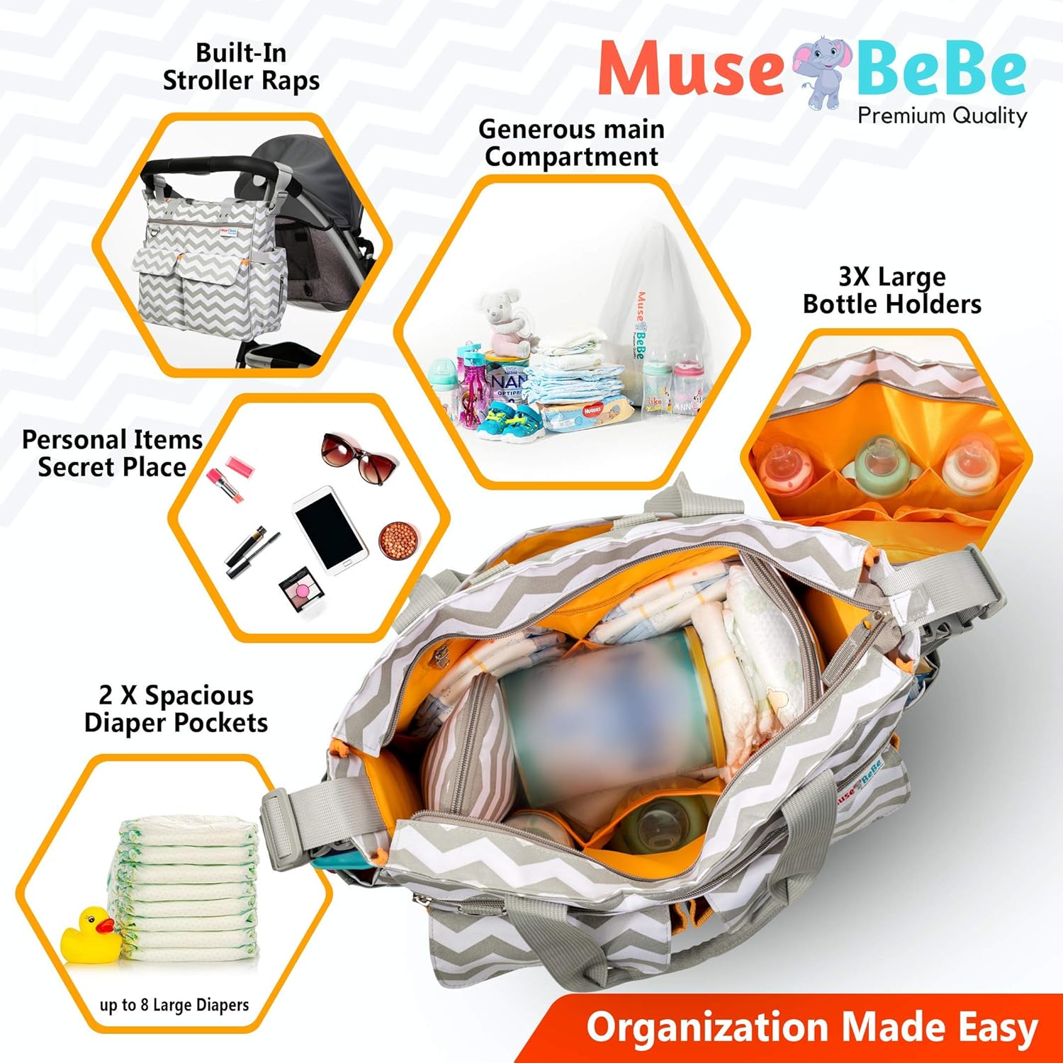 muse bebe diaper bag
