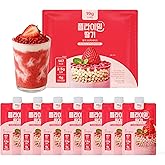Flimeal Strawberry Protein Shake, With Crunchy Protein Balls, Protein Smoothie Powder - 19g Protein, Low Sugar, Keto-Friendly Meal Replacement Shake, 1.59oz, 7packs, 7 Servings (7 Packs X 1.59 oz)