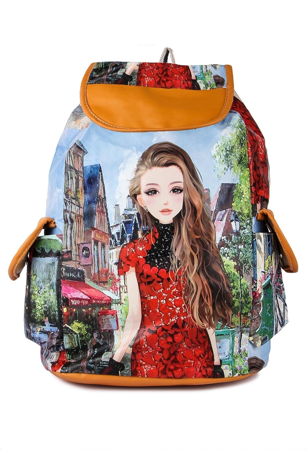 leather retail women's handbag backpack(multicolor,lr00475)