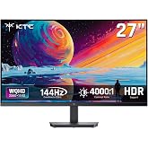 KTC 27 Inch QHD Computer Monitor, 144Hz Gaming PC Monitor, 4000:1, H27T27S | 2K 1440P, 129% sRGB, sincronización adaptativa,