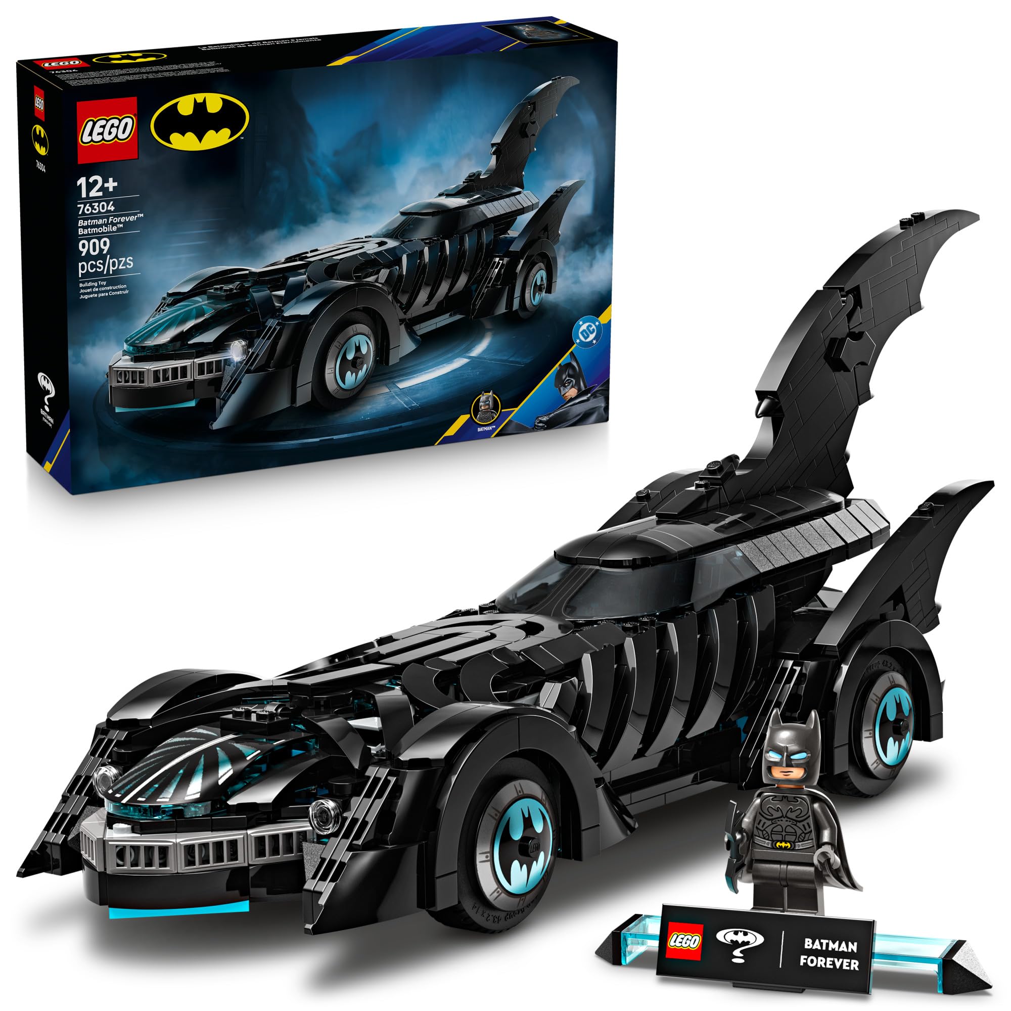 Photo 1 of ***FACTORY SEALED*** OPENED TO SHOW PRODUCT*** LEGO DC Batman: Batman Forever Batmobile Kids Toy - Building & Learning Toy for Girls & Boys, Ages 12+ - Model Car with Minifigure Included - Gift Idea for Birthdays - 76304