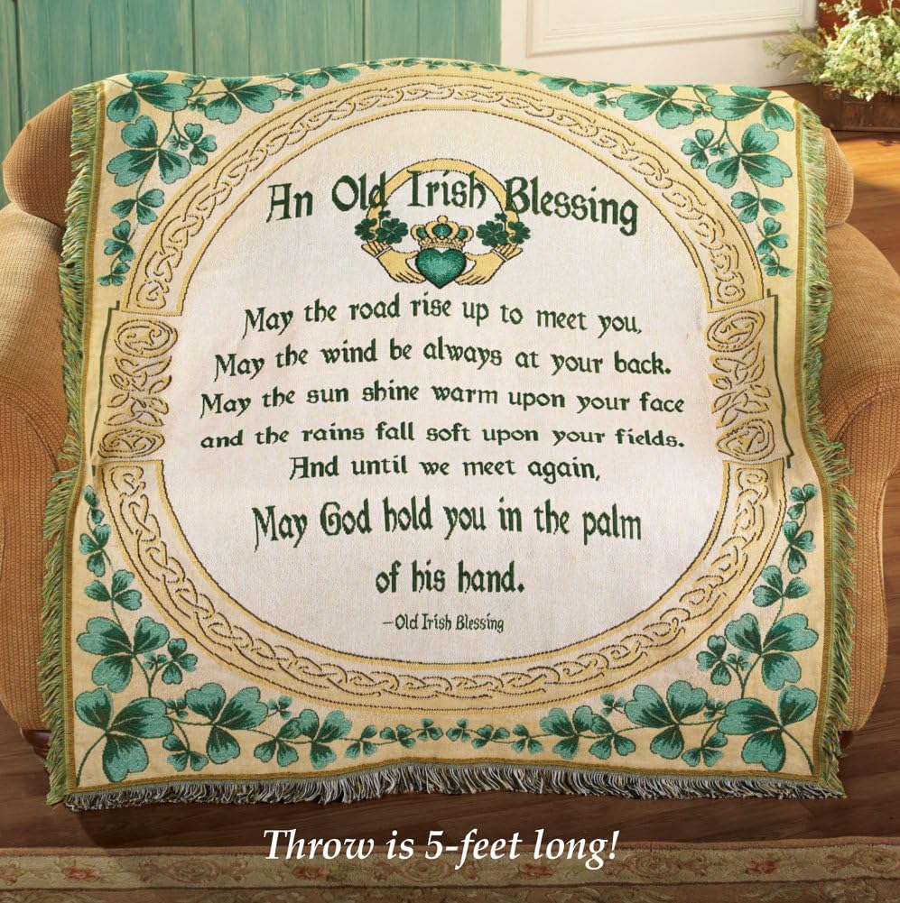 Irish Blessing Throw Blanket Home & Kitchen
