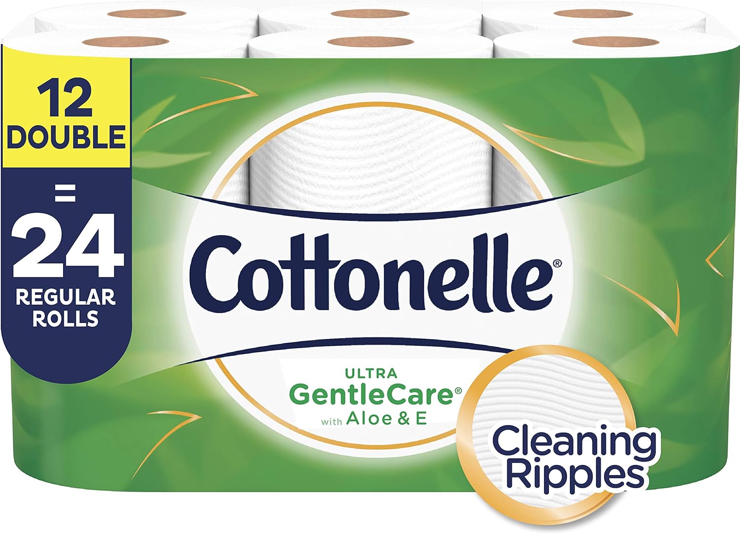 Cottonelle Ultra GentleCare Toilet Paper 48 Double Rolls Sensitive Bath