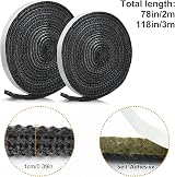 Udewo Flat Stove Rope 5m 10mm Fiberglass Self Adhesive Stove Glass Seal view 3