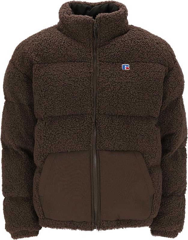 E36182-SN-562 WOODY-PADDED SHERPA JACKET Uomo Giacca SEAL BROWN Taglia M