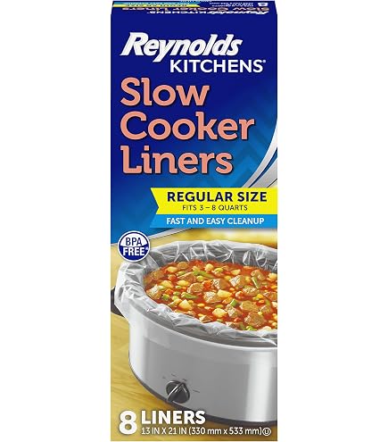 Reynolds Kitchens Slow Cooker Liners, Regular (Fits 3-8 Quarts), 4