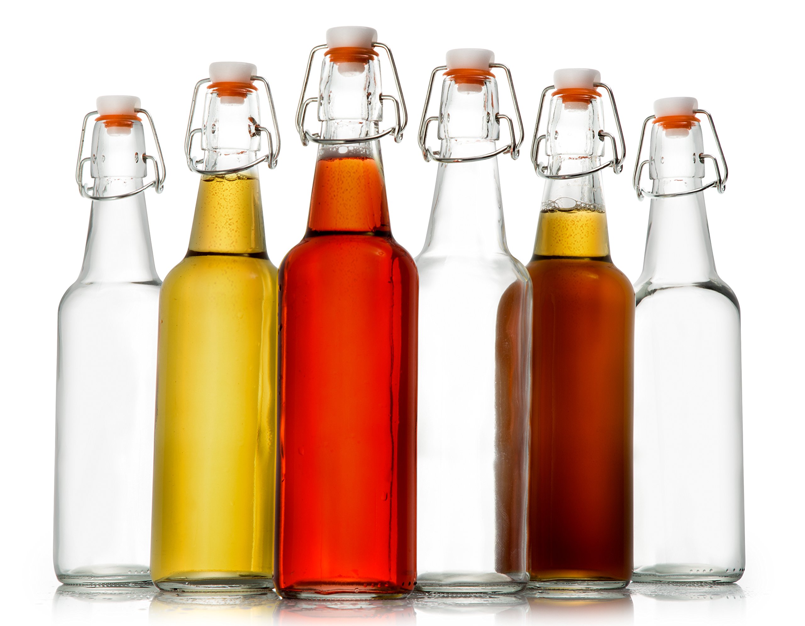 Zuzoro Glass Kombucha Bottles For Home Brewing Kombucha Kefir or Beer