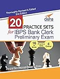 20 Practice Sets for IBPS Bank Clerk Preliminary Exam - 16 in Book + 4 Online Tests