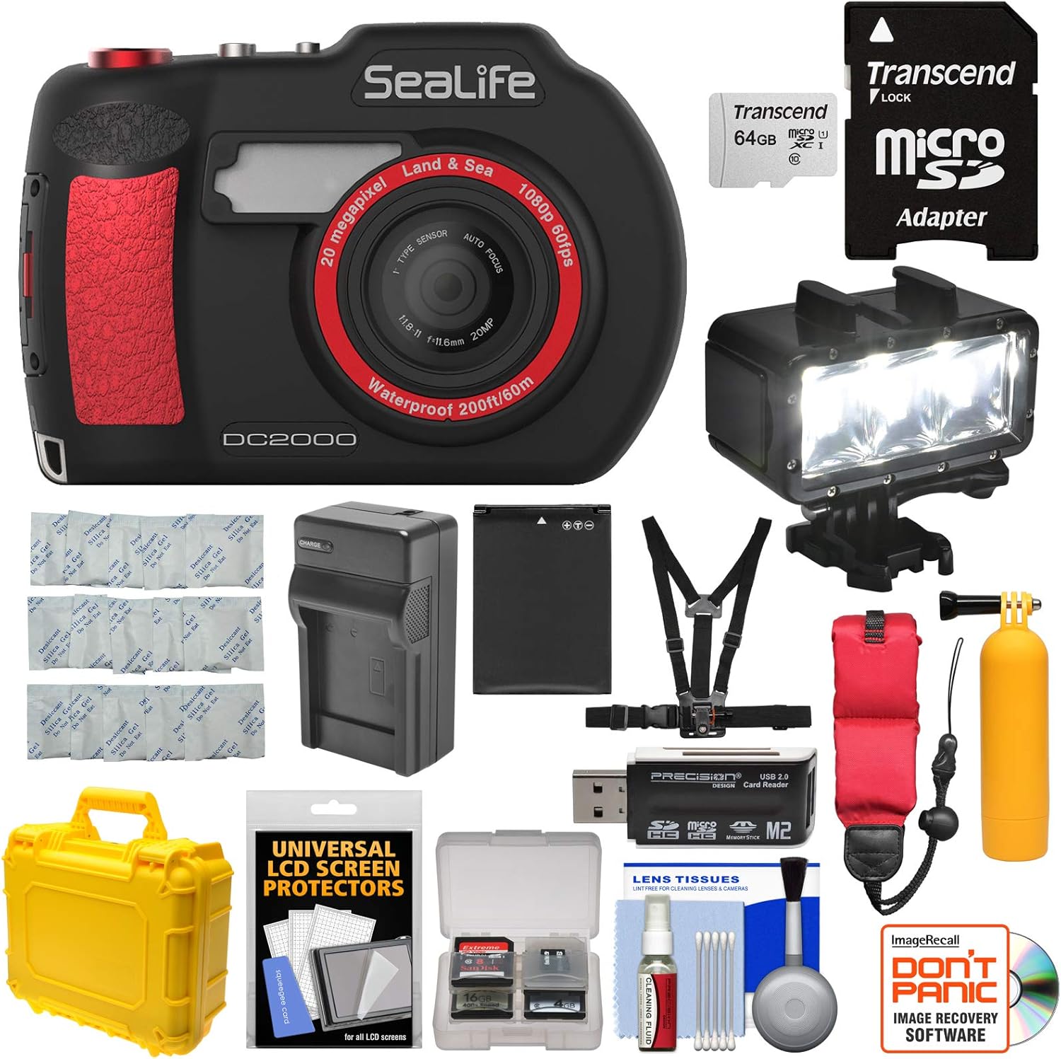 SeaLife DC2000 HD Underwater Digital Camera with 64GB Card