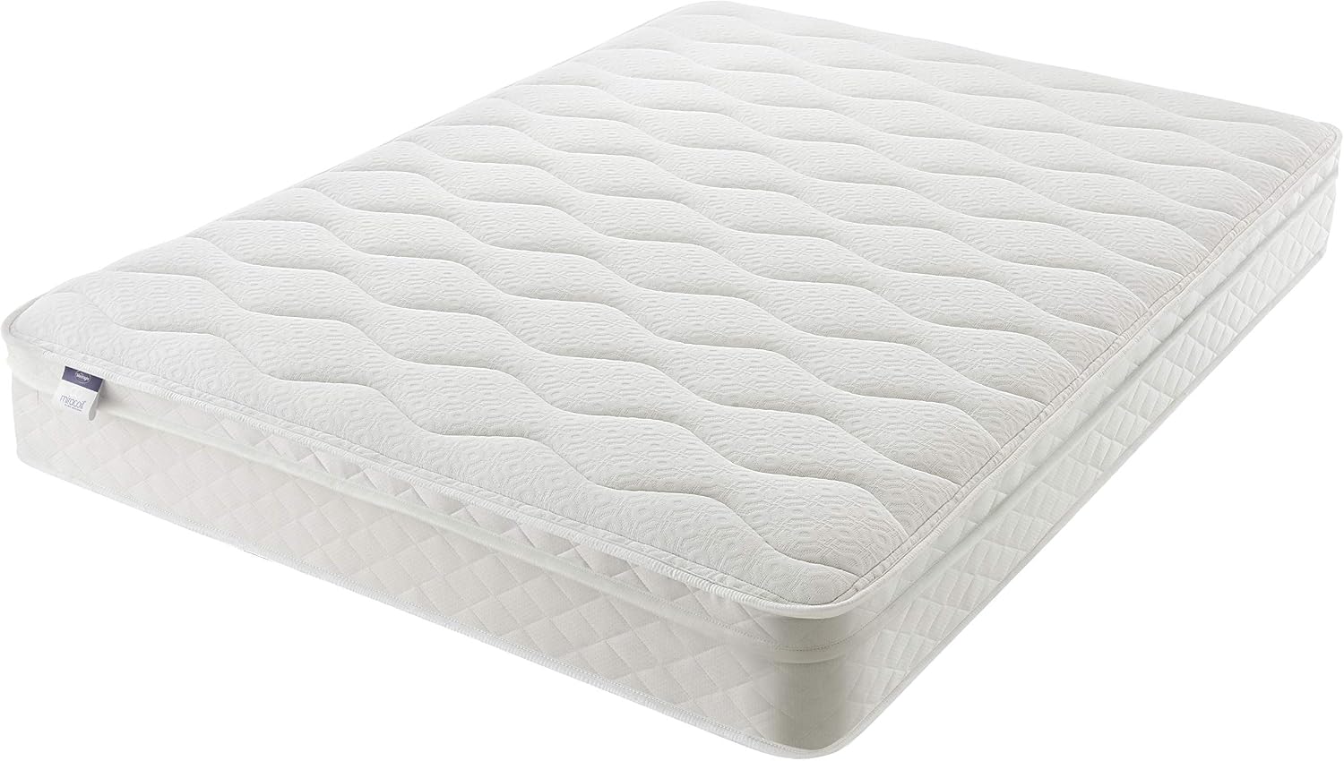 Silentnight Miracoil Cushion Top Mattress, White, Super King - Image 3