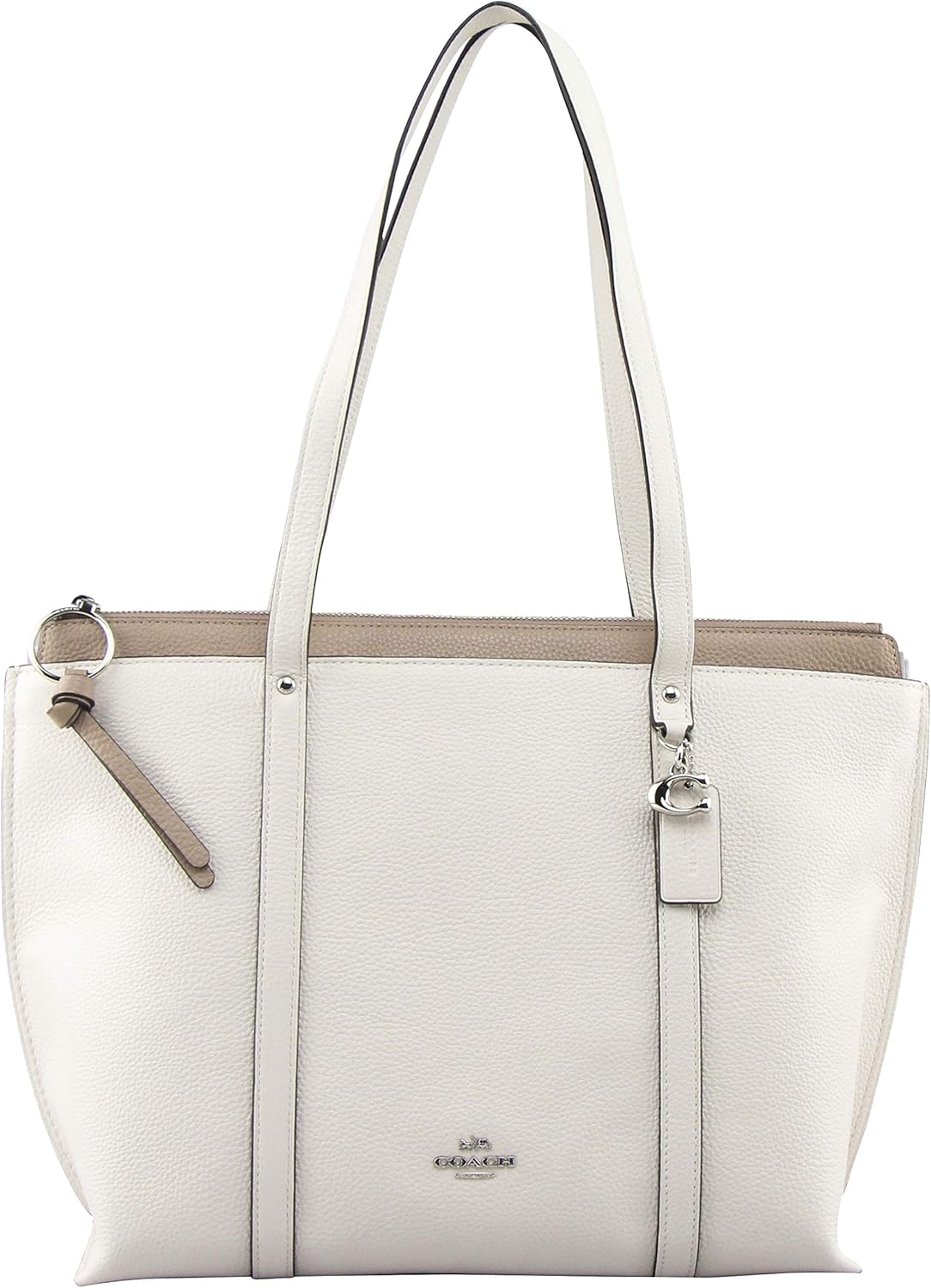 may tote with signature canvas detail