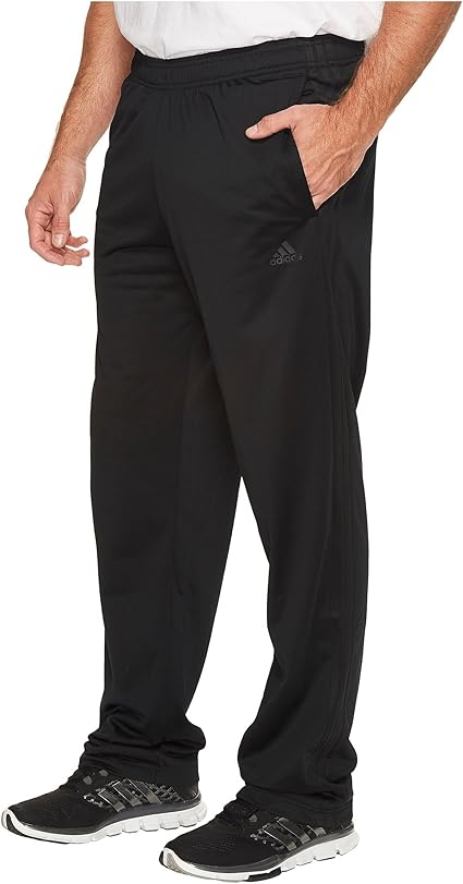Amazon.com: adidas Men's Big & Tall Essentails 3-Stripes Regular Fit Tricot Pants Black/Black XL 
