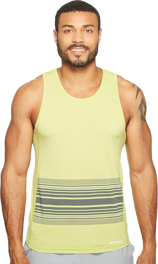 brooks vest mens yellow