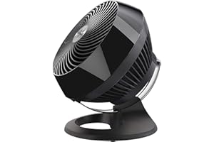 Vornado 660 Large Whole Room Air Circulator Fan for Home, 4 Speeds and 90-Degree Adjustable Tilt, Removable Grill, 10 Inch, Floor Fan for Bedroom, Office, Black