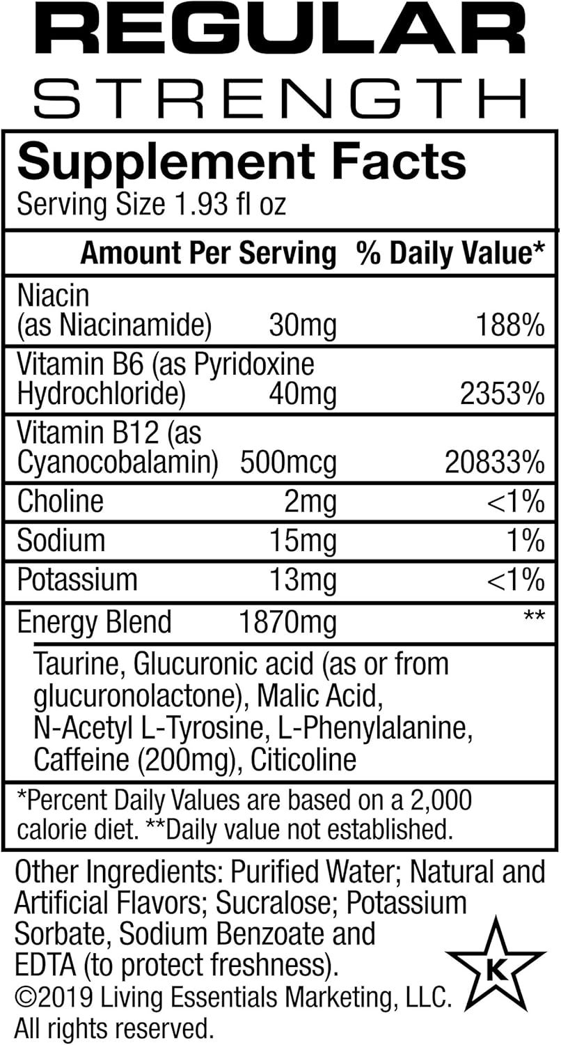 5-hour ENERGY Shot, Regular Strength Pomegranate, 1.93 Ounce, 24 Count: Health & Personal Care
