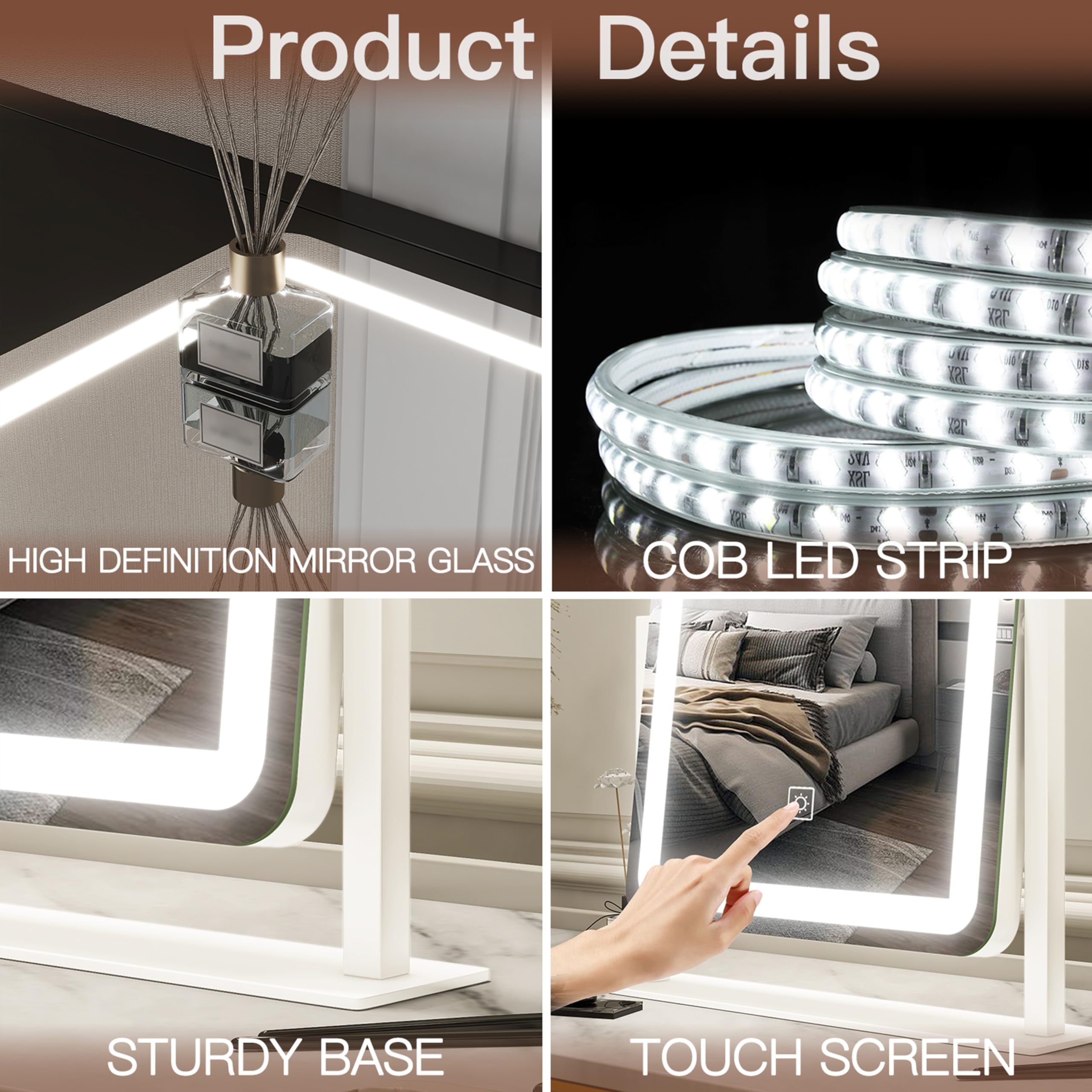 FENNIO Vanity Mirror with Lights - 15