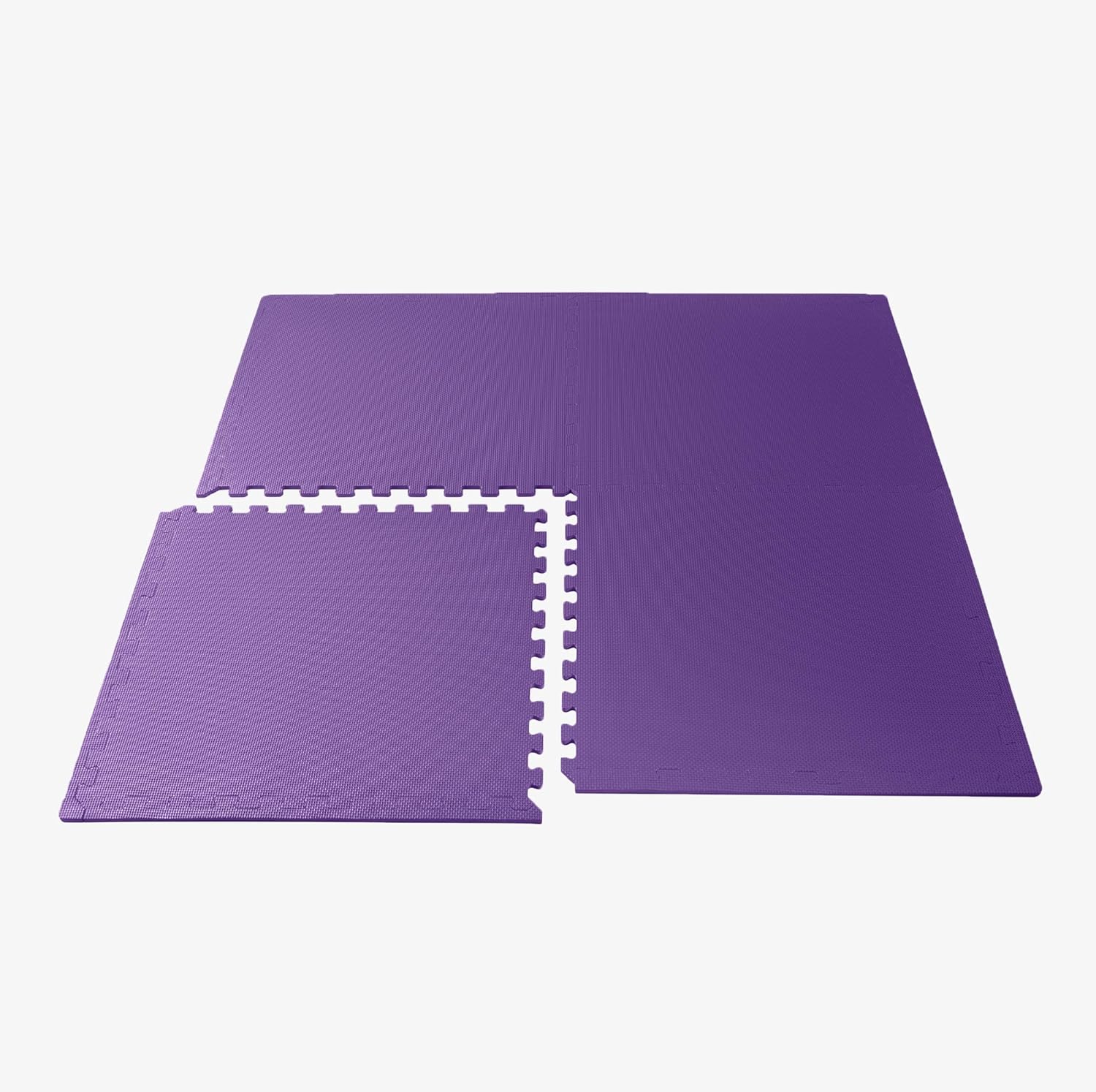 We Sell Mats 3/8 Inch Thick Multipurpose Exercise Floor Mat with EVA Foam, Interlocking Tiles, Anti-Fatigue for Home or Gym, 24 in x 24 in : Sports & Outdoors