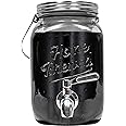 Willow & Everett Cold Brew Coffee & Iced-Tea Maker Pitcher, 2 L Glass Dispenser w/Metal Spigot & Mesh Filter Iced Coffee & Sun Tea Brewing System