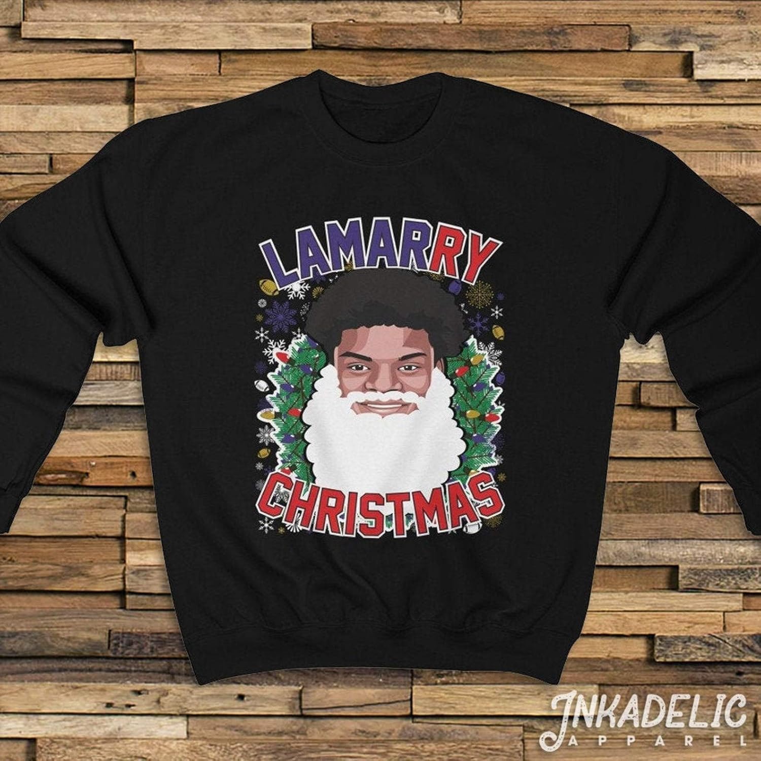 Amazon Com Lamar Jackson Sweatshirt Lamarry Christmas Lamarry