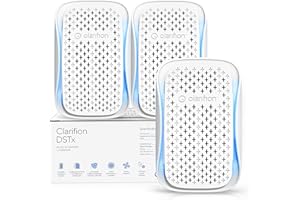 Clarifion - DSTx 2.0 Portable Air Purifier (3 Pack) - Plug In Air Ionizer HEPA Air Filter, Mini Personal Air Purifiers For, Bedroom and Pets Helps With Dust, Smoke, Airborne Dust and Odors