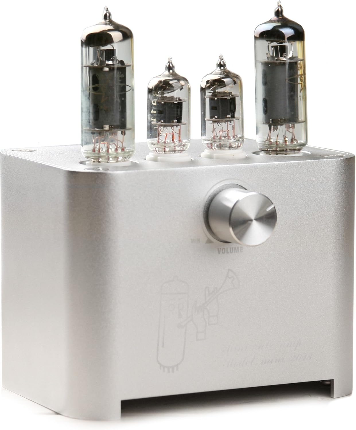 APPJ mini2013 6J1+6P1 ( Original miniwatt) Mini tube Amplifier silver