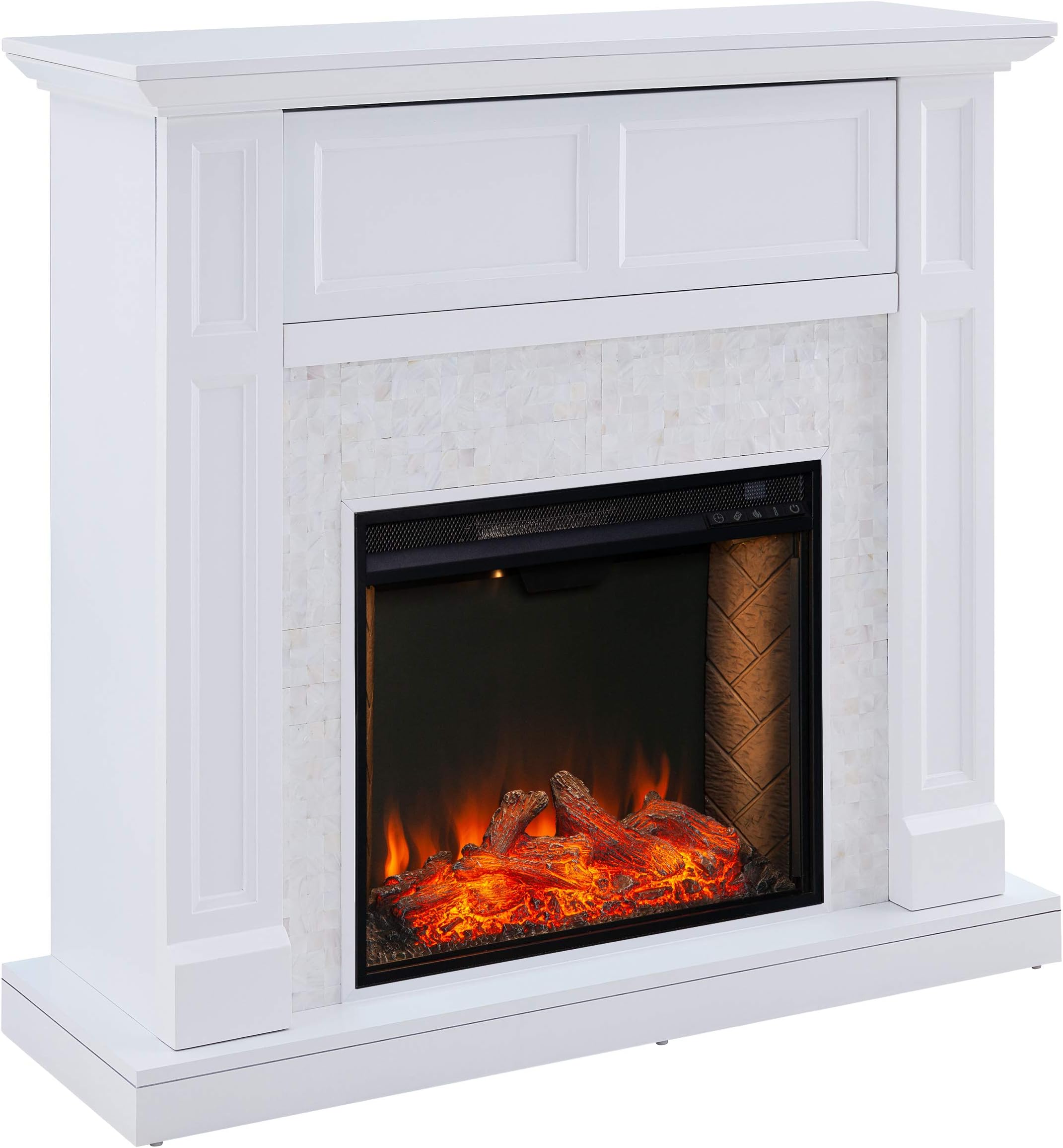 Furniture HotSpot Nobleman Smart Media Fireplace w/Tile Surround