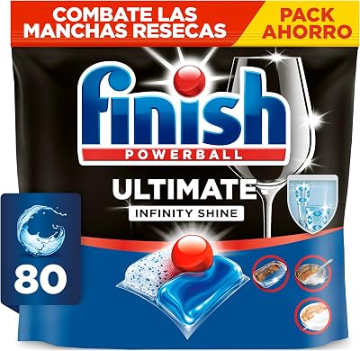 Ultimate Infinity Shine Pastillas para lavavajillas - 80 cápsulas