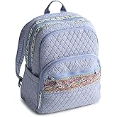 Vera Bradley Women's Large Bancroft Backpack - Premium Cotton, Chambray, One Size